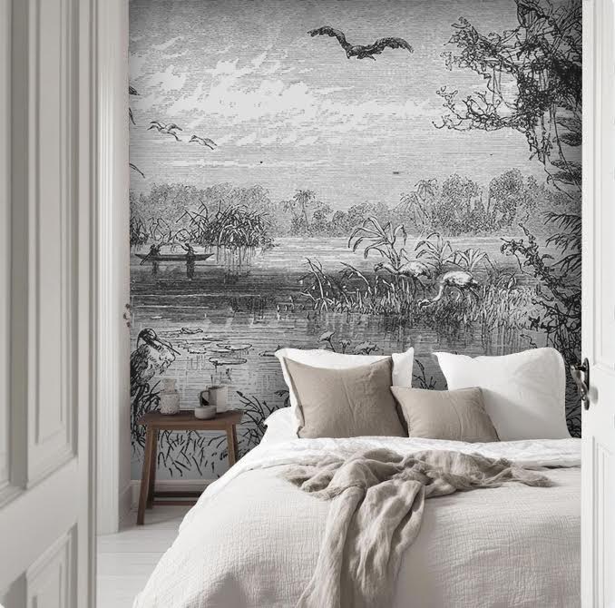 Papel Mural Hanna Gris