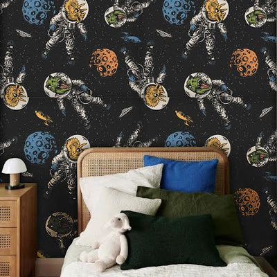 Papel Adhesivo Dinos astronautas (Decovinil)