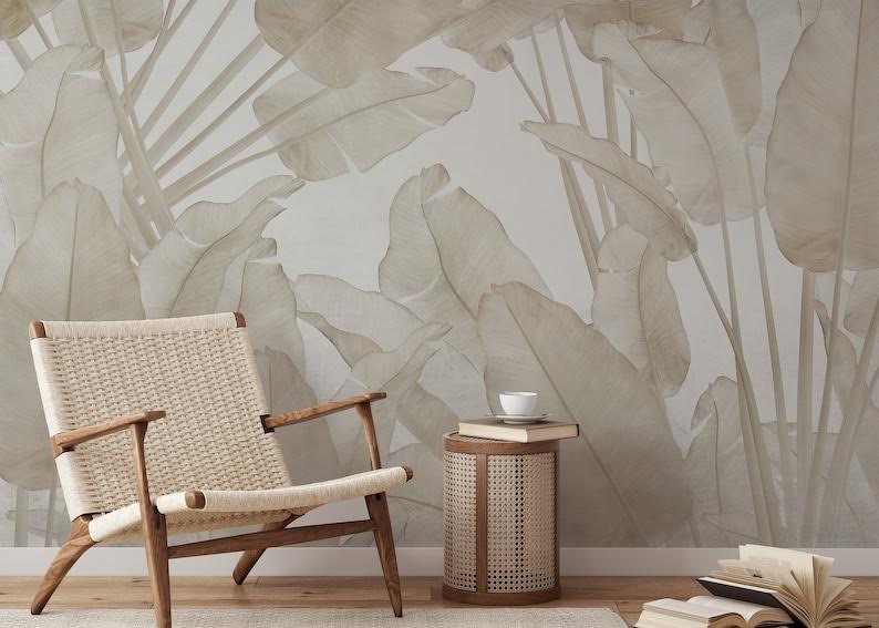 Papel Mural Hojas de plátano