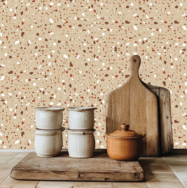 Mini azulejos Terrazzo (Variedad de colores). Cada set contiene 30 piezas.