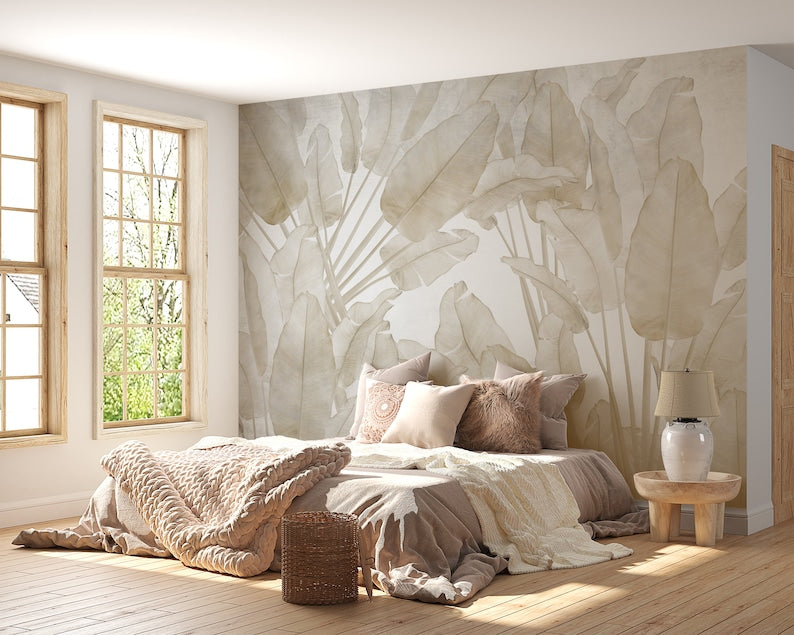 Papel Mural Hojas de plátano