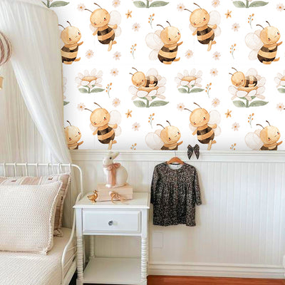 Papel Mural Abejitas