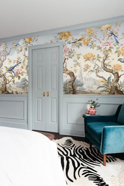 Papel Adhesivo Chinoiserie Celeste (Decovinil)