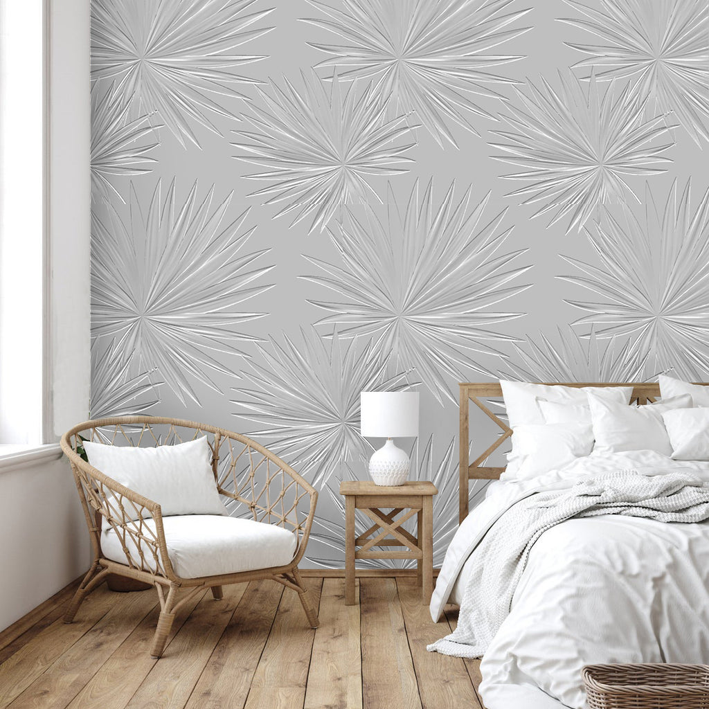 Papel Adhesivo Palmas blancas (Decovinil)