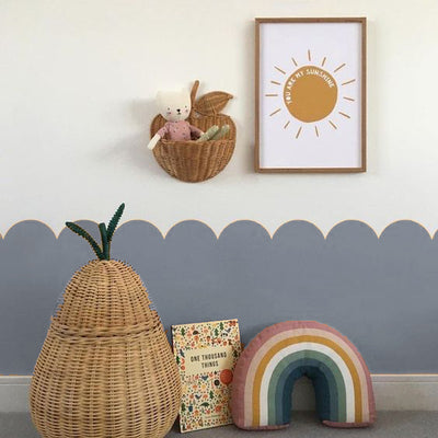 Stickers 1/2 muro Rounded Azul