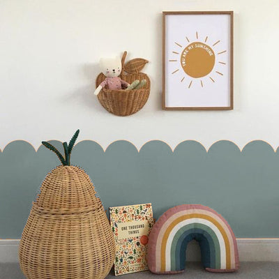 Stickers 1/2 muro Rounded Olivo