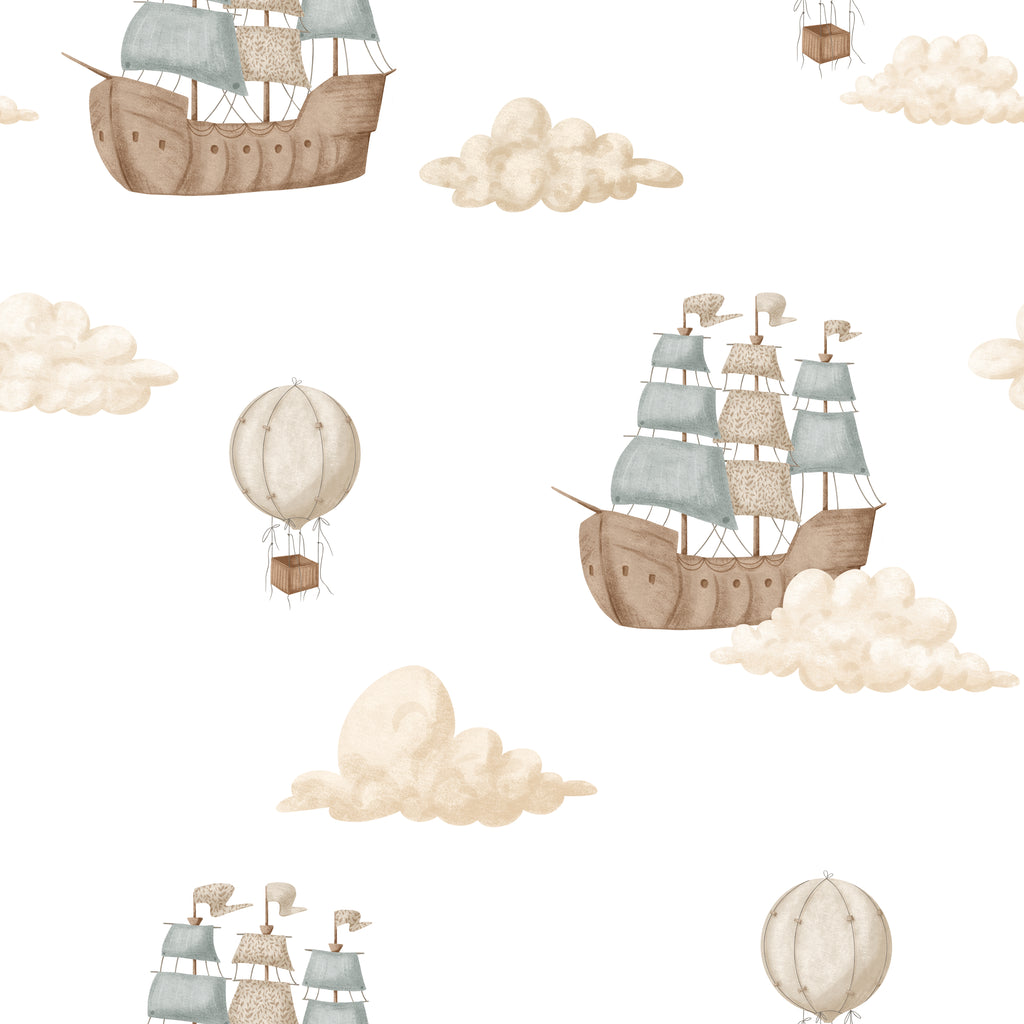 Papel Adhesivo Barcos flotando (Decovinil)