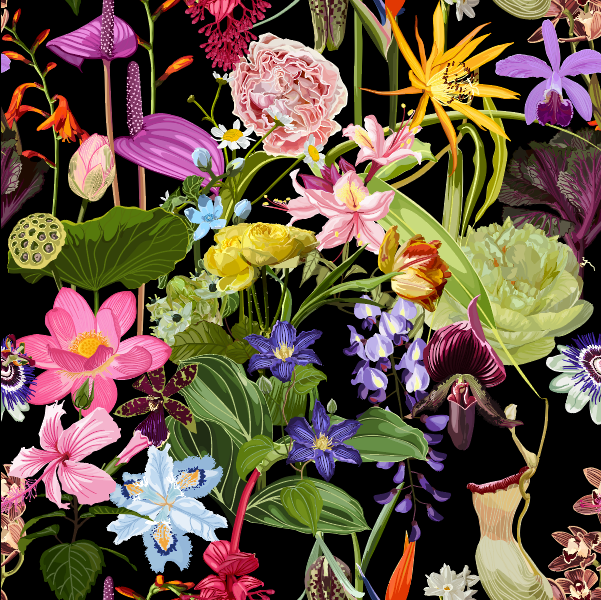 Papel Adhesivo Sinfonía floral (Decovinil)