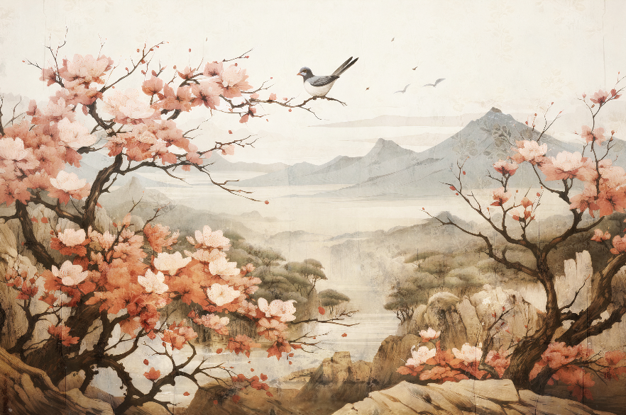 Papel Adhesivo Sakura (Decovinil)