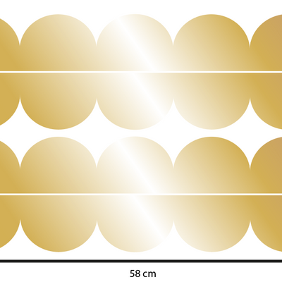 Cenefa adhesiva dorado