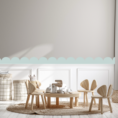 Cenefa adhesiva celeste