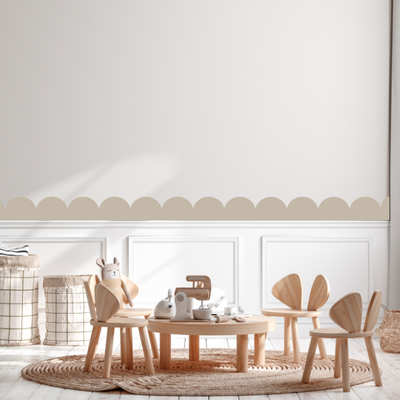 Cenefa adhesiva beige