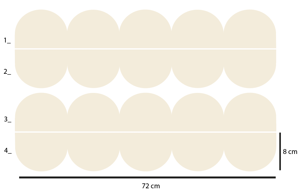 Cenefa adhesiva vainilla