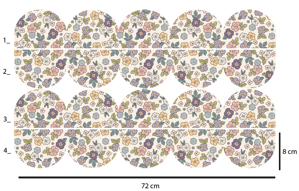 Cenefa adhesiva Liberty beige