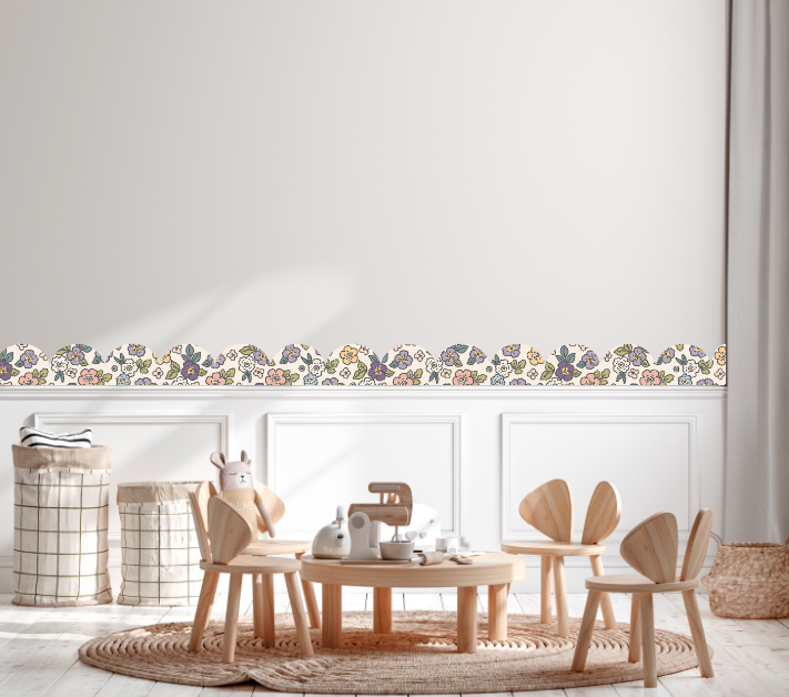 Cenefa adhesiva Liberty beige