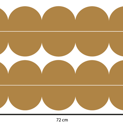 Cenefa adhesiva mostaza