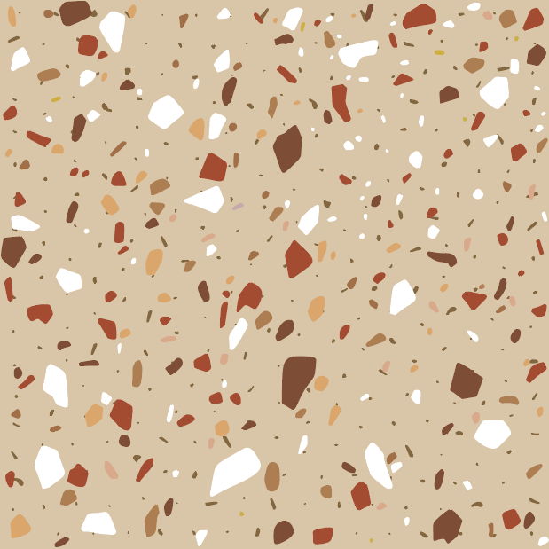 Mini azulejos Terrazzo (Variedad de colores). Cada set contiene 30 piezas.