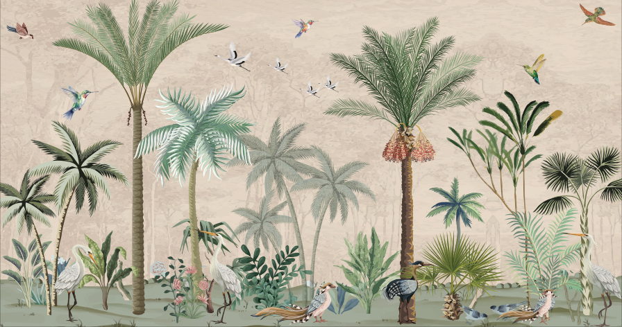Papel Adhesivo Paraíso tropical (Decovinil)