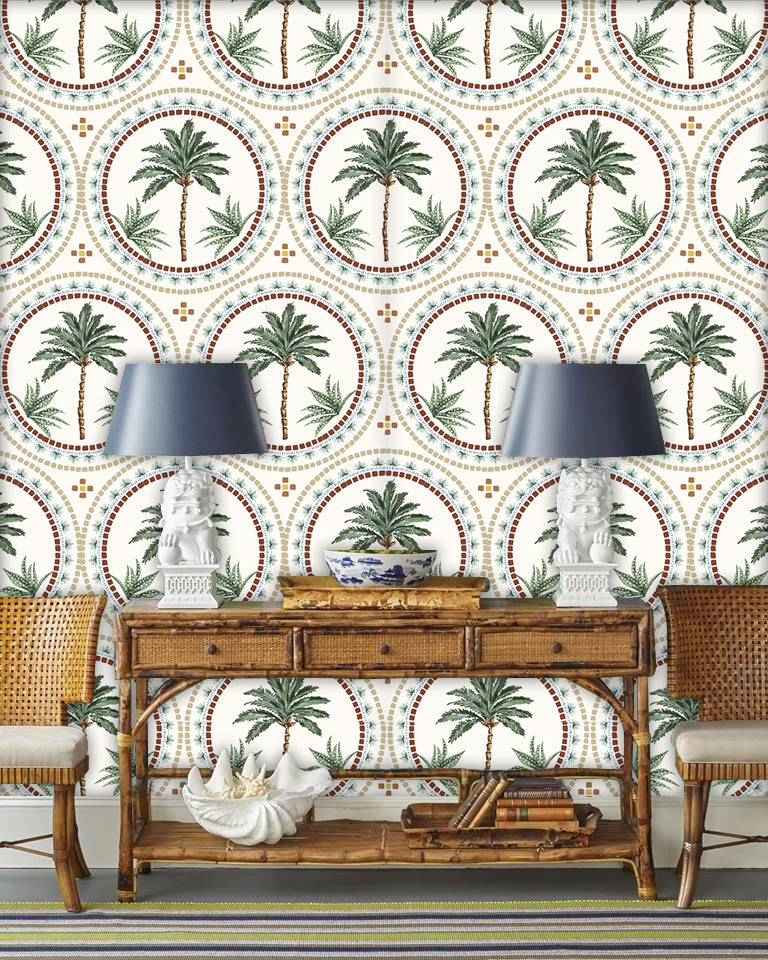 Papel Adhesivo Palmeras mosaico (Decovinil)