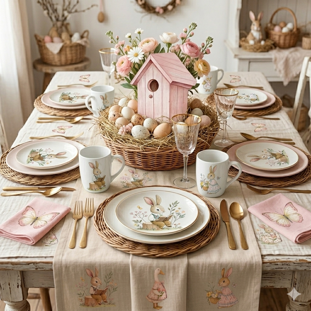 Set de estampados objetos " Granja Pascua celeste ".