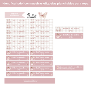 Etiquetas PLANCHABLES ROPA