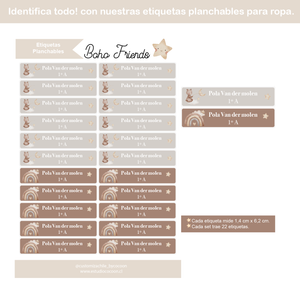 Etiquetas PLANCHABLES ROPA