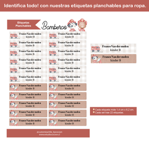 Etiquetas PLANCHABLES ROPA
