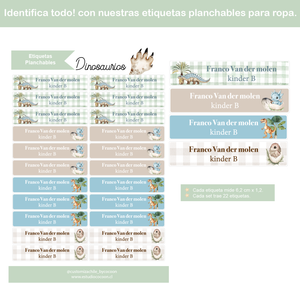 Etiquetas PLANCHABLES ROPA