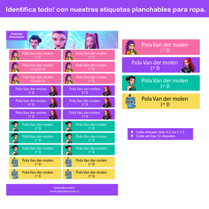 Etiquetas PLANCHABLES ROPA