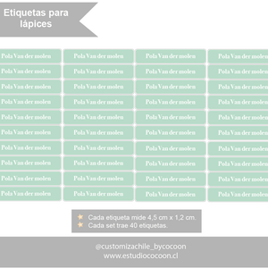 Etiquetas para LAPICES