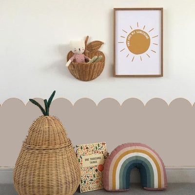 Stickers 1/2 muro Rounded Beige