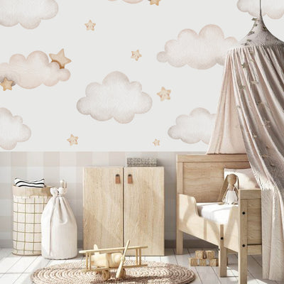 Papel Mural Nubes beige