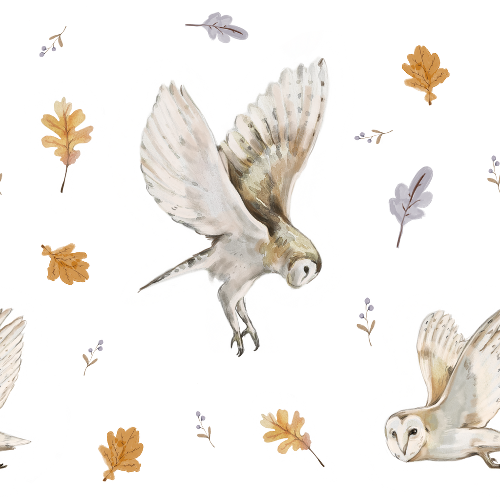 Papel Mural Lechuzas
