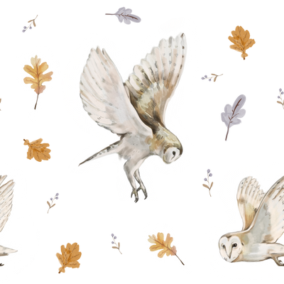 Papel Mural Lechuzas