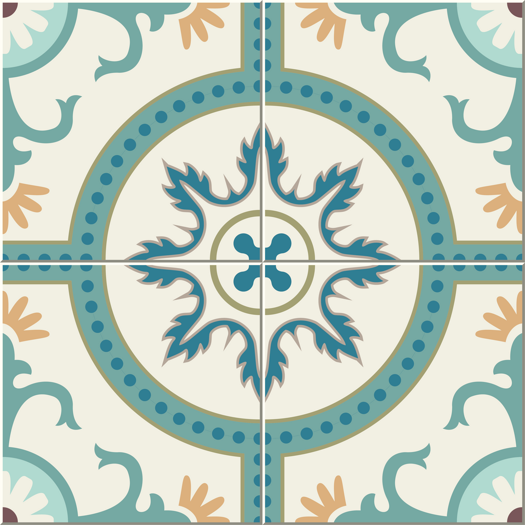 Azulejo Adhesivo Caprice flower