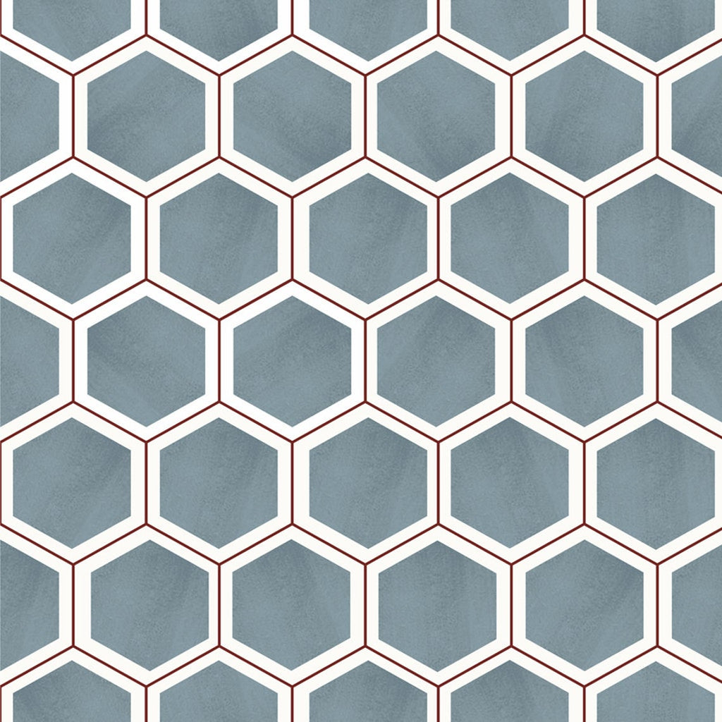 Azulejo Adhesivo Hexagon Sage