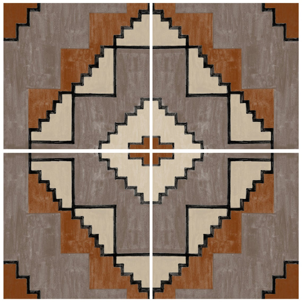 Azulejo Adhesivo Tribu geometric multi