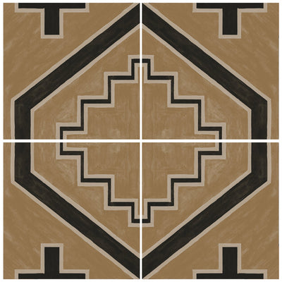 Azulejo Adhesivo Tribu geometric brown