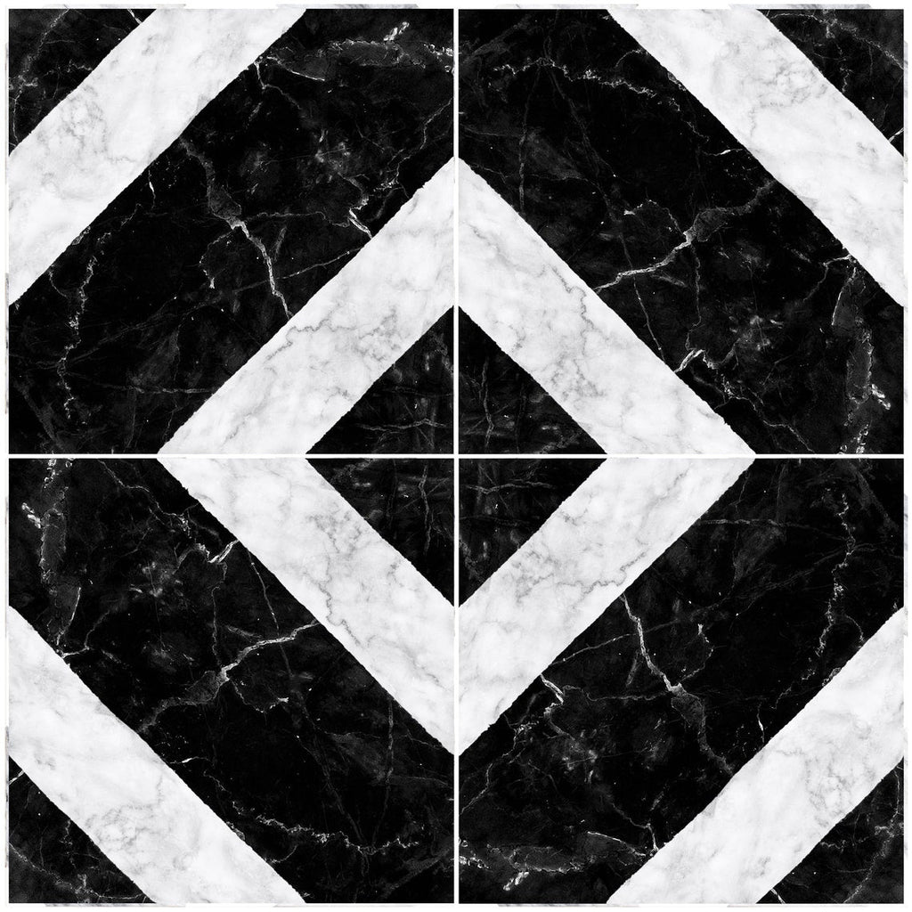 Azulejo Adhesivo Dark Marble Diamond