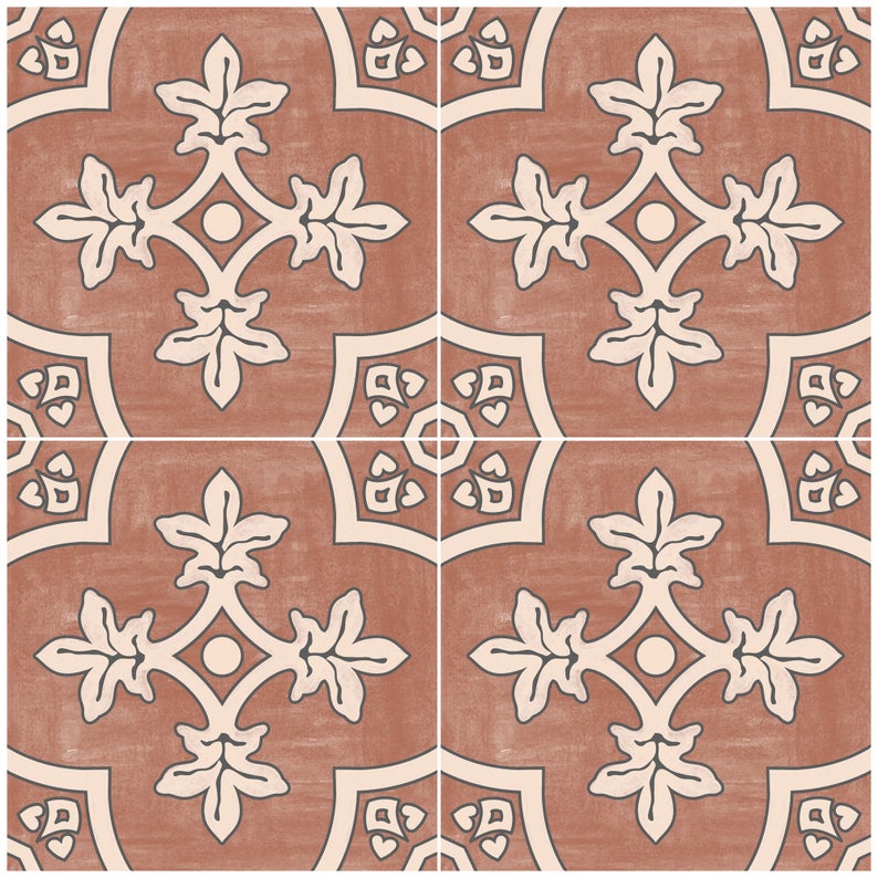 Azulejo Adhesivo Cotto Fiorella