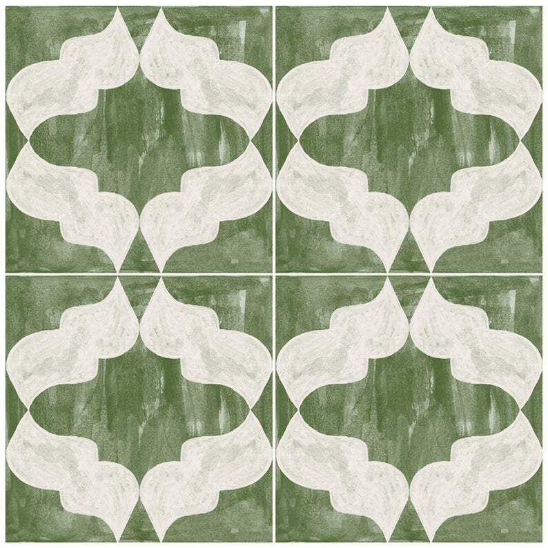 Azulejo Adhesivo Terrades green