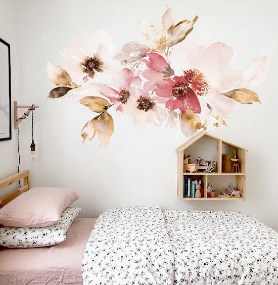 Diseño floral acuarela