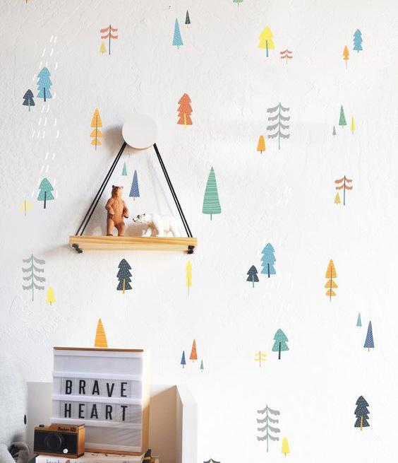 Set de Stickers Pinos