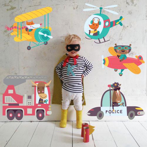 Set de Stickers Transporte