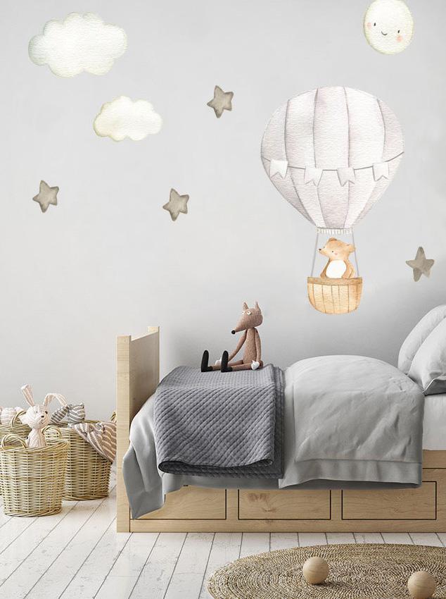 Oso en globo y lunita