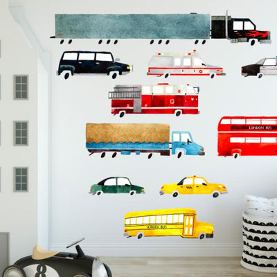 Set de Stickers 10 Medios de transporte