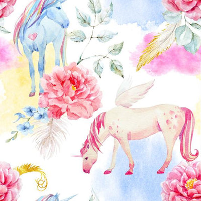 Papel Mural Unicornios