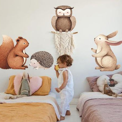 Set de Stickers 4 Animales watercolor