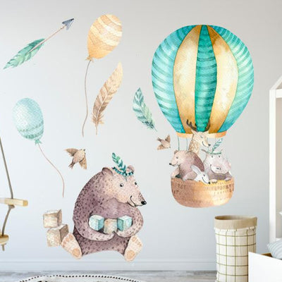 Set de Stickers Animales globos