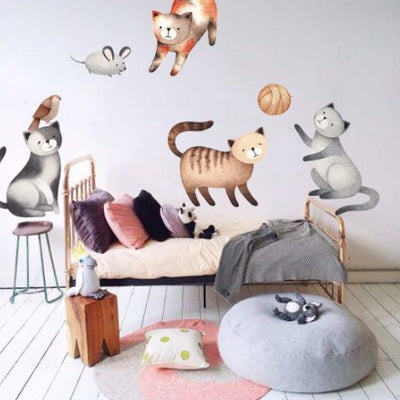 Set de Stickers Gatos